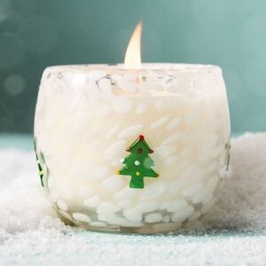ANTHROPOLOGIE Christmas Tree Icon Candle